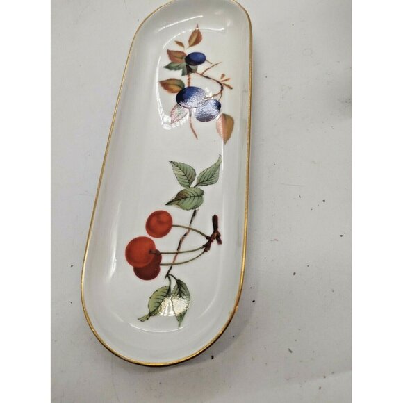 Royal Worcester Evesham Pattern  Corn on the Cob dish 1961. - Picture 5 of 10